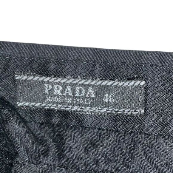 ๐ถ๏ธ Prada Menโs Black Straight Legโ Pants ๐ฎ๐น Size (30x30) Made in Italy - Picture 3 of 8